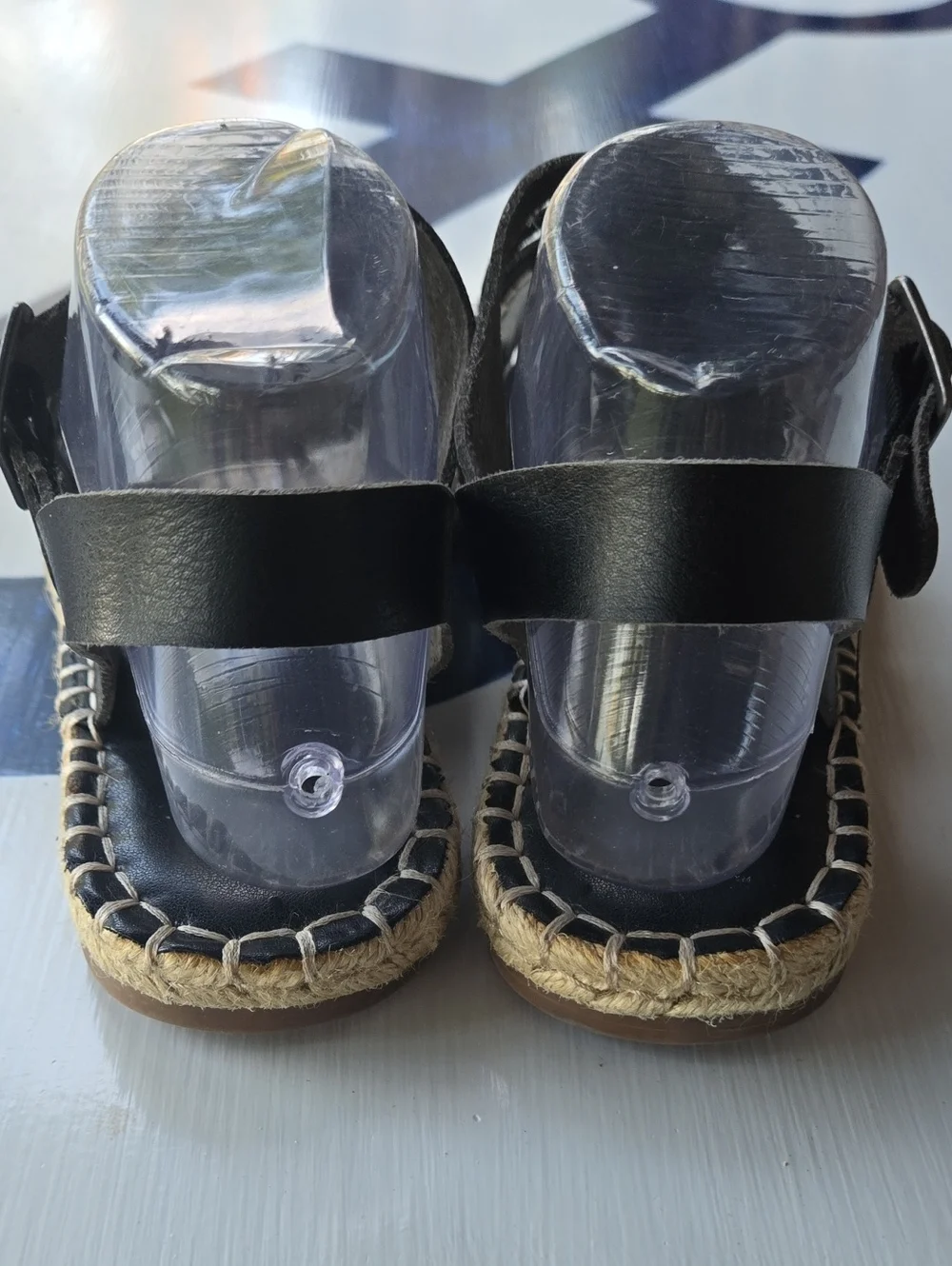 Time and Tru black espadrille